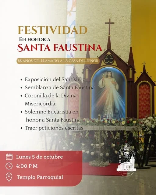 Festividad en honor a Santa Faustina