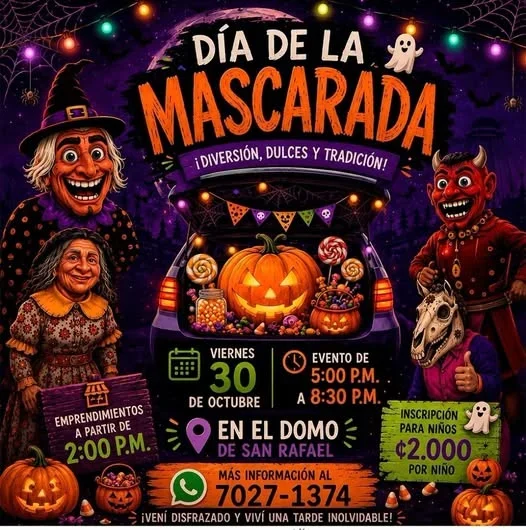 Evento tradicional con diversión, dulces y actividades para niños en el Domo de San Rafael.