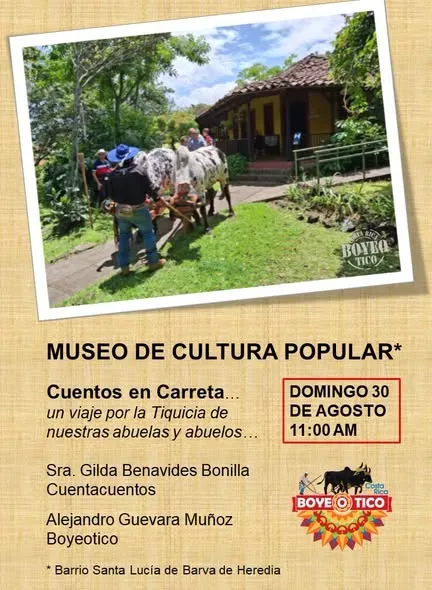 Un viaje por la Tiquicia de nuestras abuelas y abuelos en el Museo de Cultura Popular con la cuentacuentos Gilda Benavides.