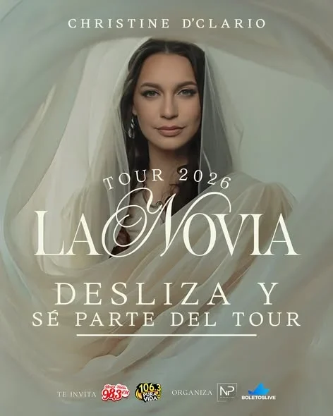 Concierto único de Christine D’Clario en Costa Rica, en la Iglesia Visión de Multitudes, Cartago, el 15 de noviembre de 2026.