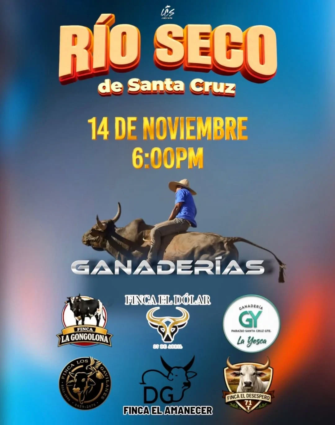 Evento taurino en Río Seco de Santa Cruz con varias ganaderías confirmado para el sábado 14 de noviembre a las 6:00 p. m.