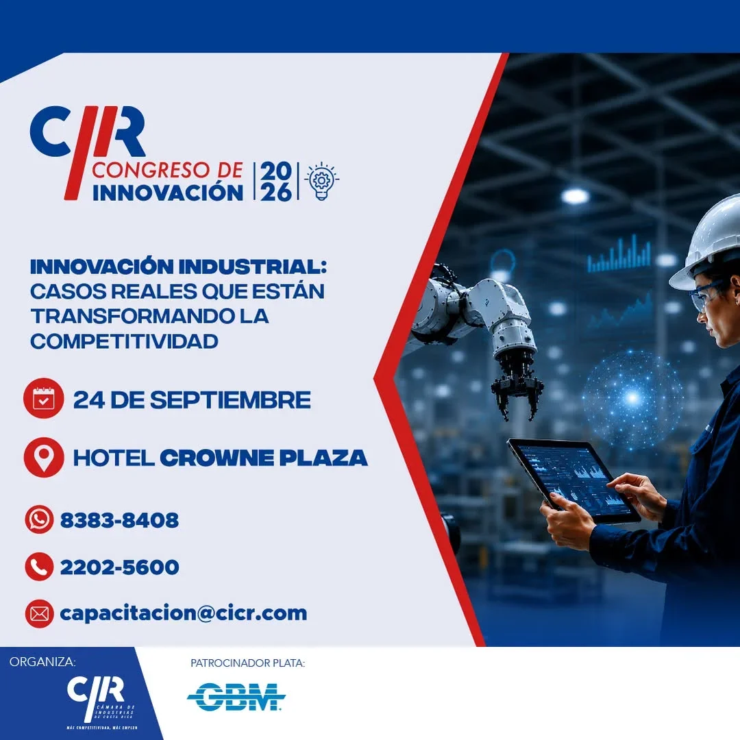 Evento sobre innovación industrial con casos reales que transforman la competitividad empresarial.