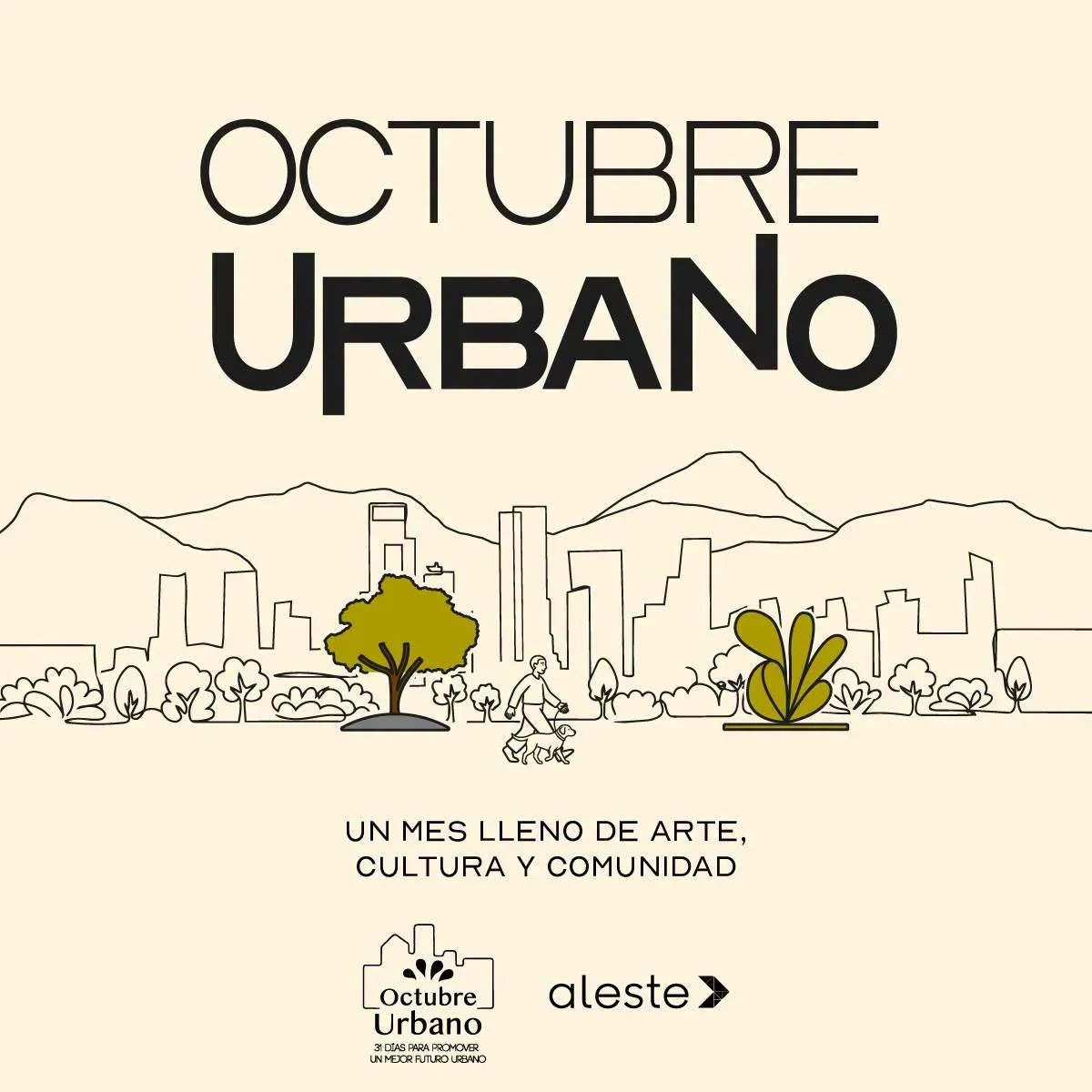 Agenda cultural y artística en Aleste durante octubre con talleres, mercados, conciertos y actividades comunitarias.