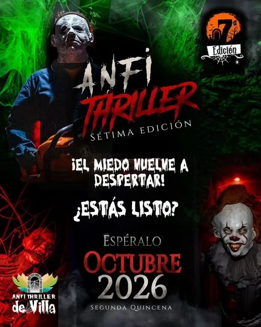 Experiencia de terror subterráneo en las Cavernas del Cañón, Ciudad Colón, del 22 de octubre al 1 de noviembre de 2026.