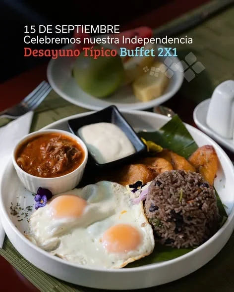 Celebre el Día de la Independencia con un desayuno buffet típico 2x1 y música en vivo en Hilton Garden Inn San José La Sabana.