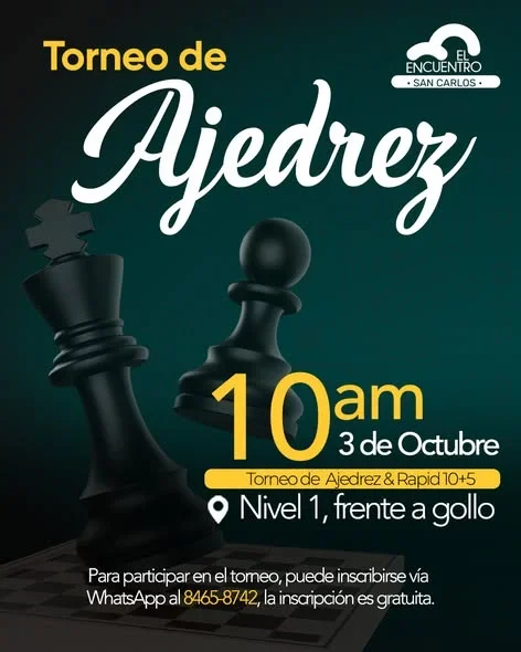 Torneo de Ajedrez y Tarde de Juegos Tradicionales en El Encuentro San Carlos