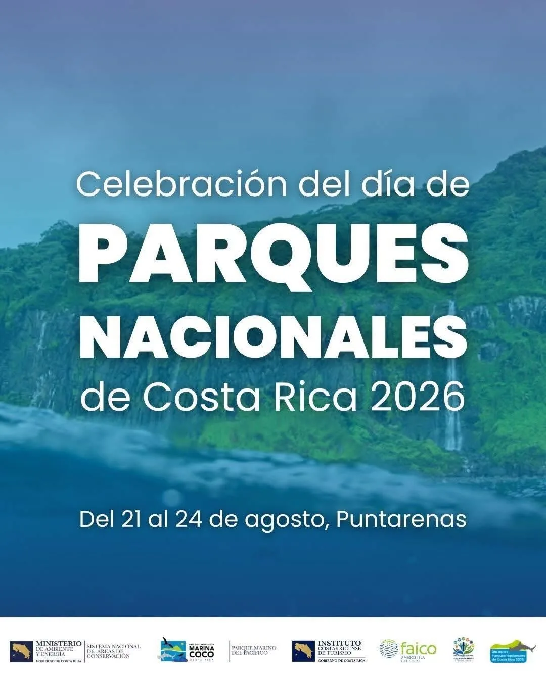 Del 21 al 24 de agosto, Puntarenas celebrará el Día de los Parques Nacionales con actividades gratuitas para la conservación marina.