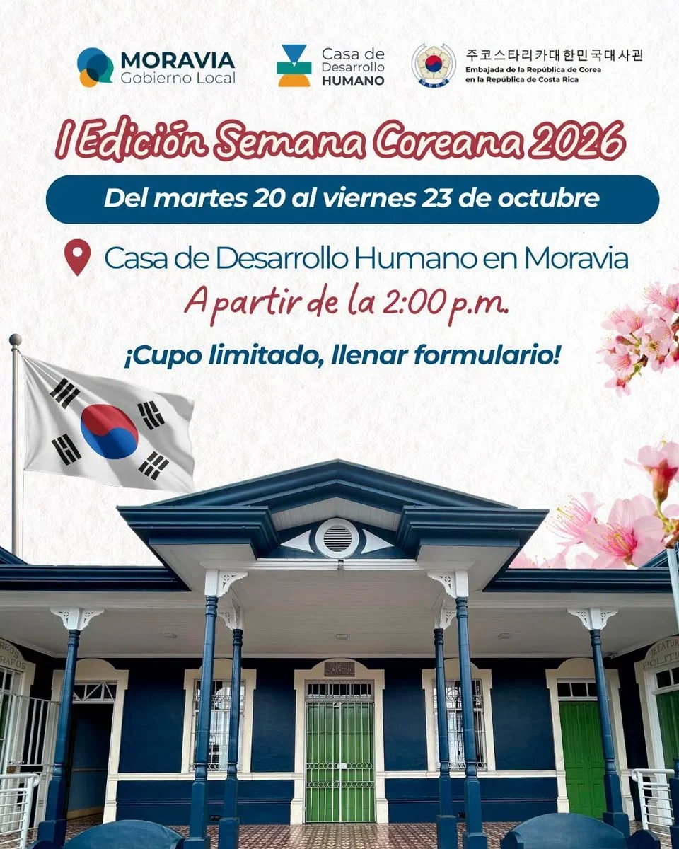 Semana cultural en Moravia para conocer la cultura de Corea del Sur mediante charlas, juegos tradicionales, cine y un taller de impresión 3D.