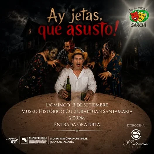 Obra teatral sobre las mascaradas y leyendas costarricenses, presentada en el Museo Histórico Cultural Juan Santamaría.