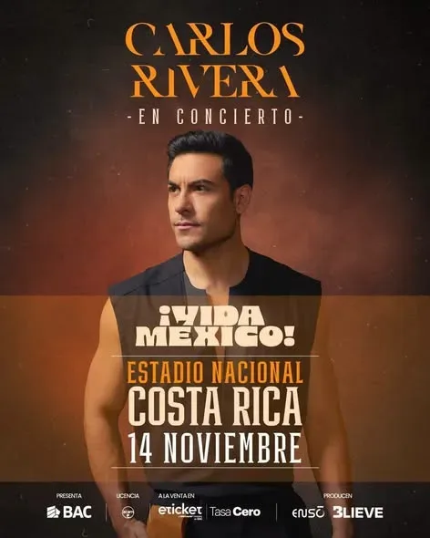 No te pierdas el gran concierto de Carlos Rivera en el Estadio Nacional este 14 de noviembre. ¡Compra tus entradas ya!