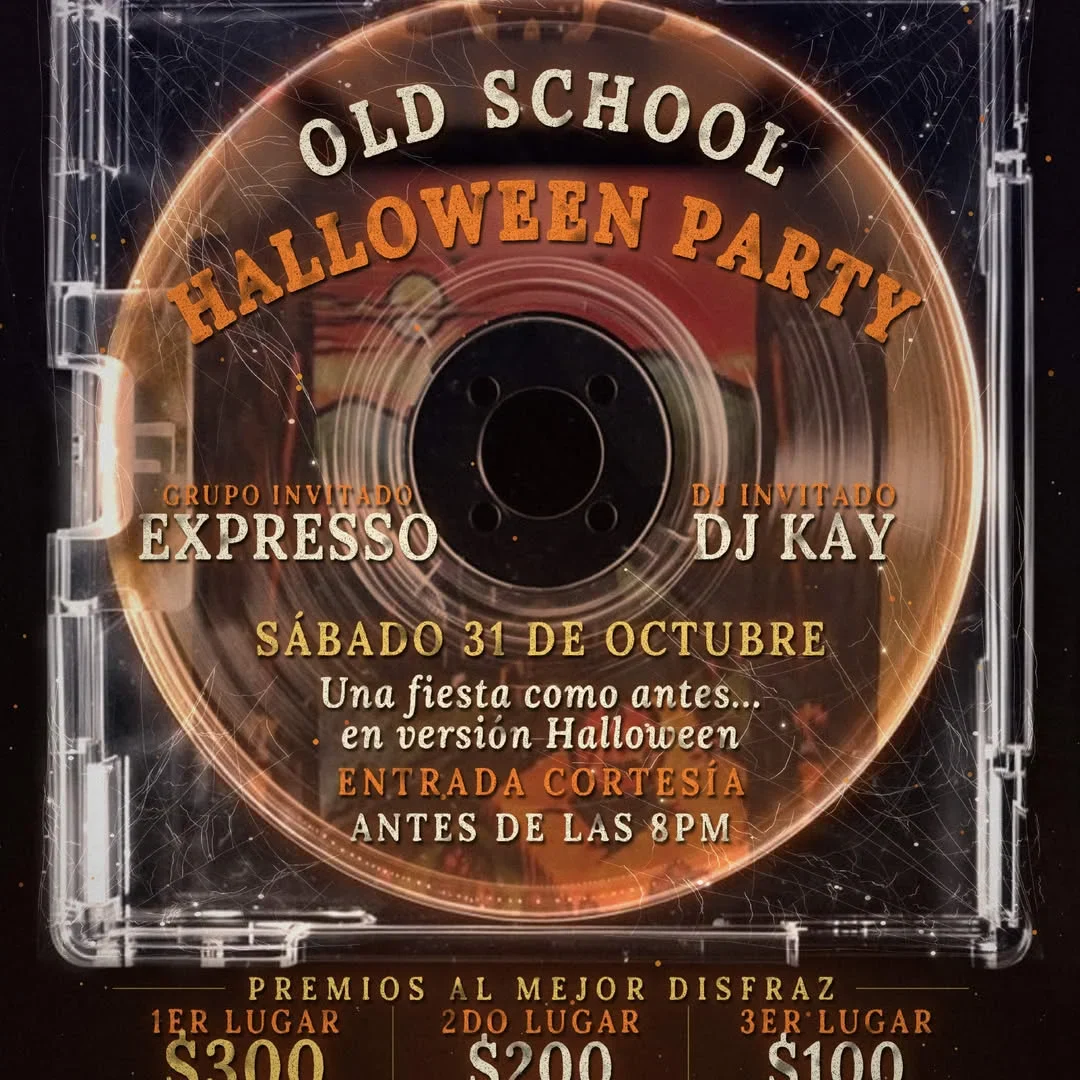 Fiesta de Halloween con música de Expresso y DJ Kay, premios al mejor disfraz y entrada gratuita antes de las 8 p.m.