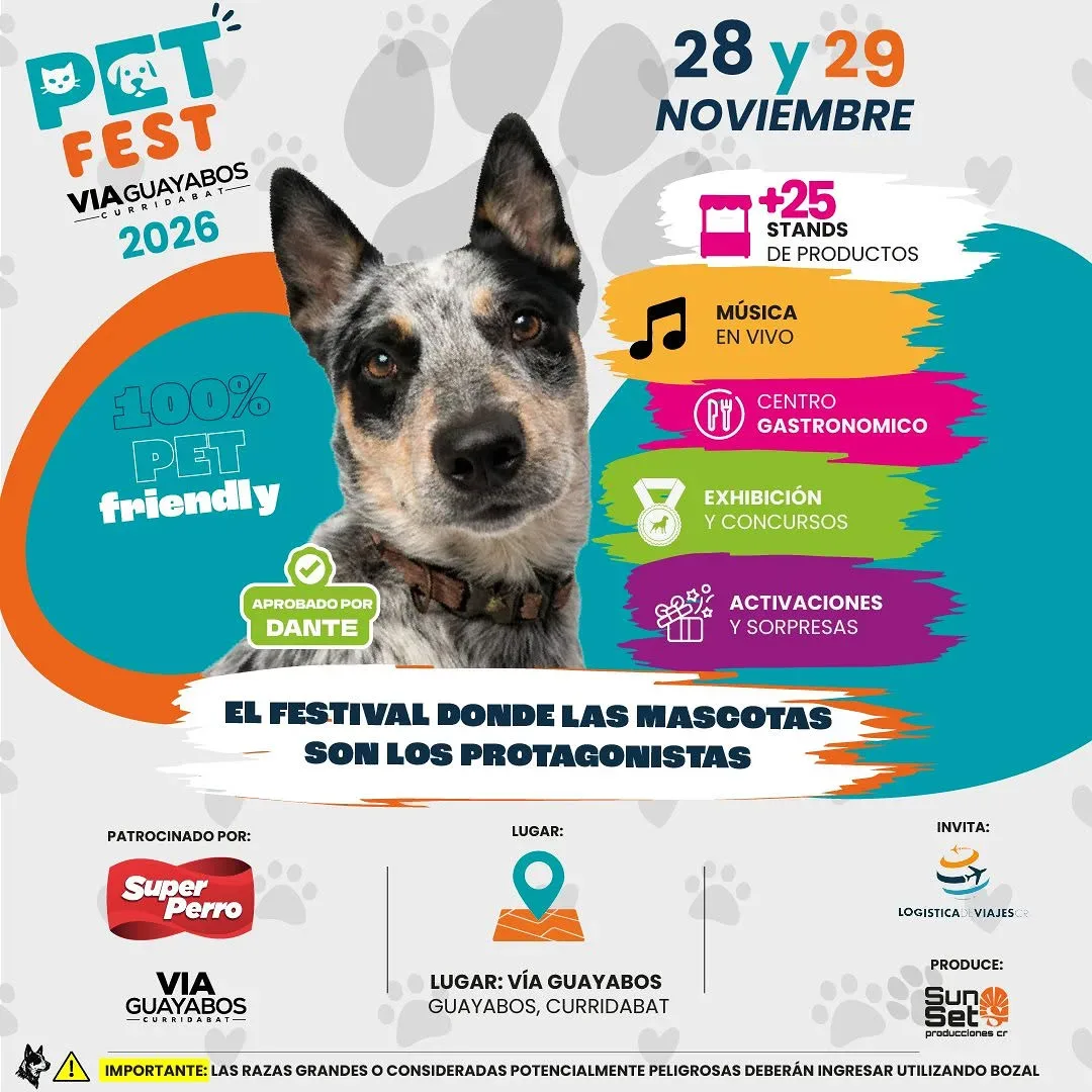 Únete al festival donde las mascotas son los protagonistas, con música, gastronomía y muchas sorpresas.