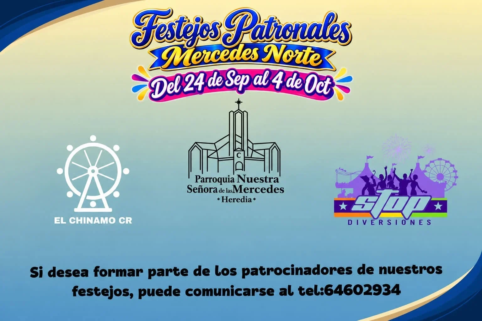 Celebración tradicional en Mercedes Norte con actividades para toda la familia del 24 de septiembre al 4 de octubre.
