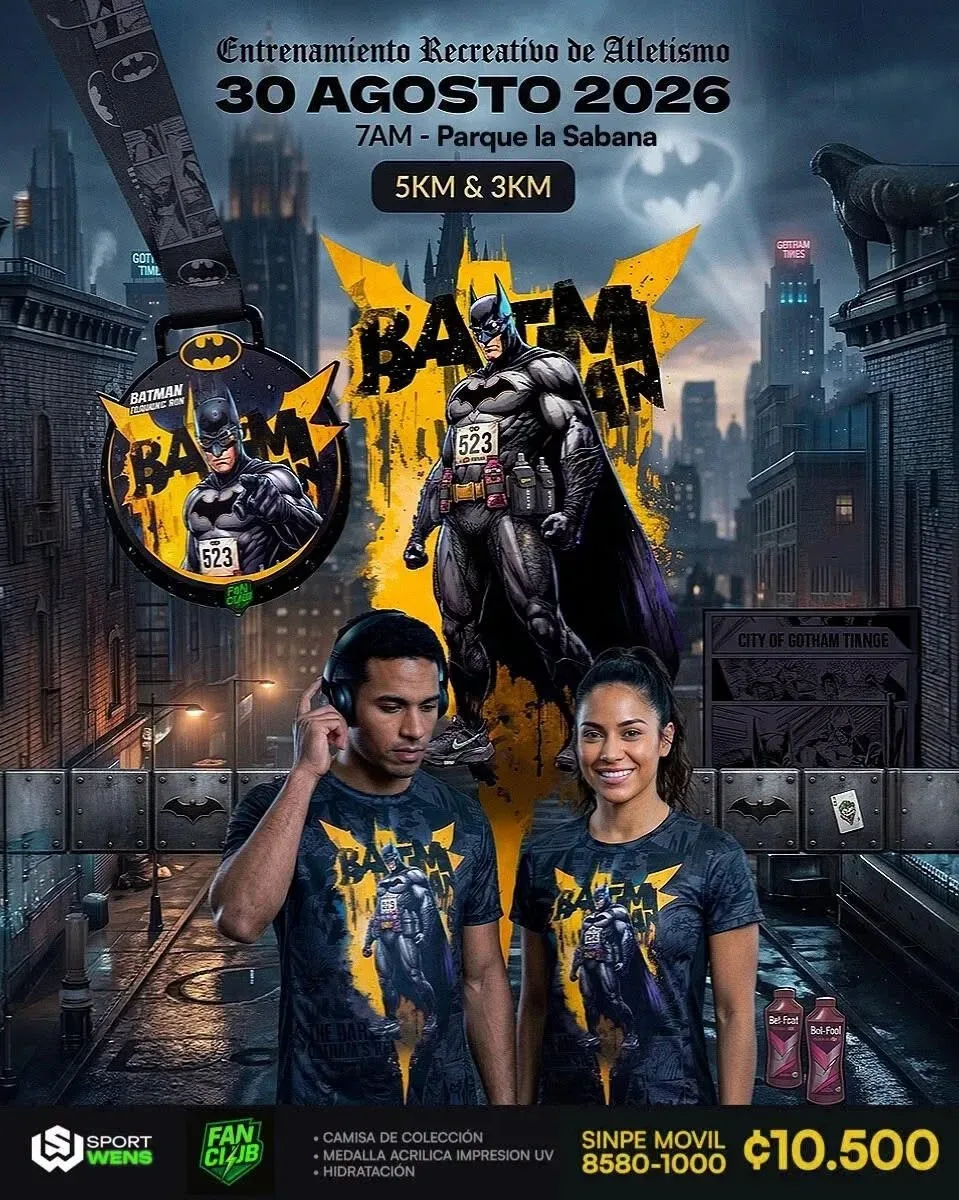 ¡Corre en el evento más emocionante del año y consigue tu camiseta de colección de Batman!