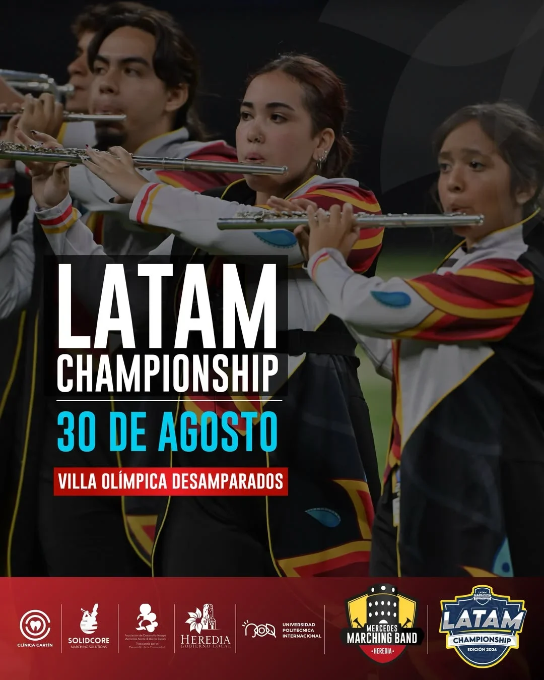 Disfruta del emocionante campeonato de bandas de marcha en Villa Olímpica Desamparados.