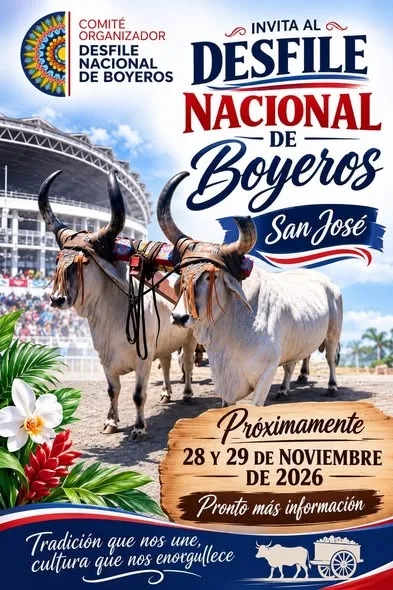 Un evento cultural que celebra la tradición de los boyeros en San José, programado para finales de noviembre.